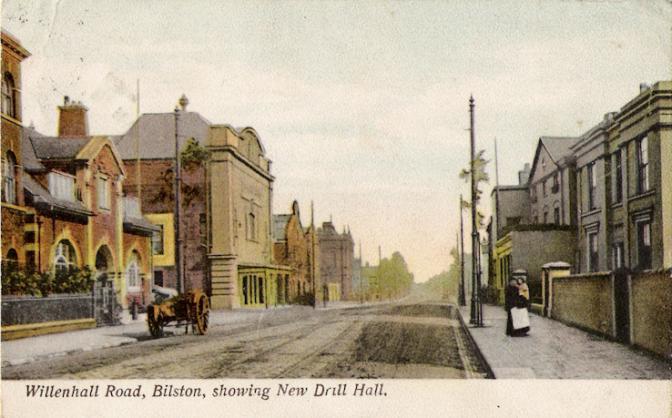 Postcard of Biston Drill Hall - Click to go to next postcard - Brentwood
